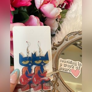 Pete the Cat earrings
